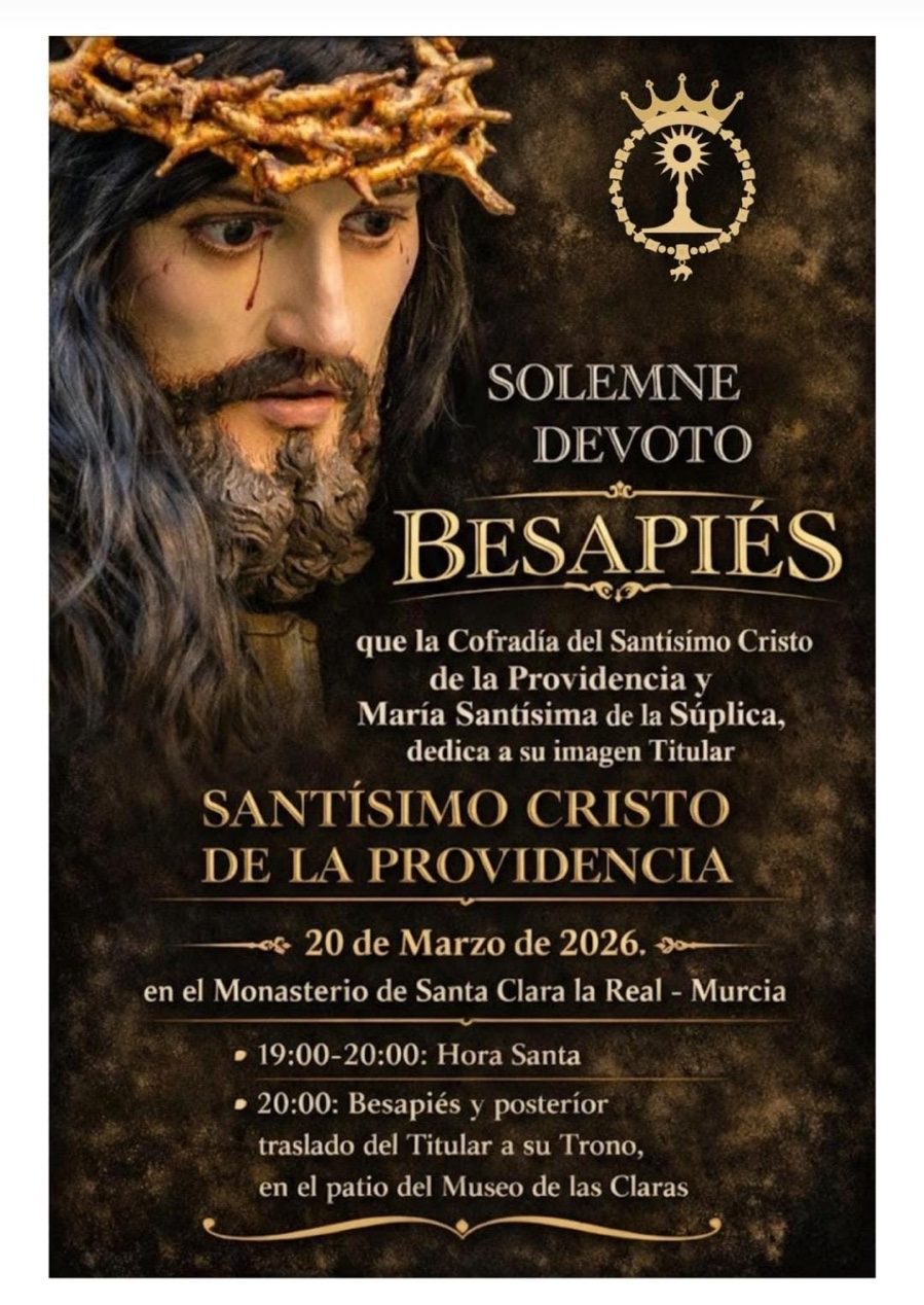 Cartel Besapiés Cristo de la Providencia · 20 Marzo 2026