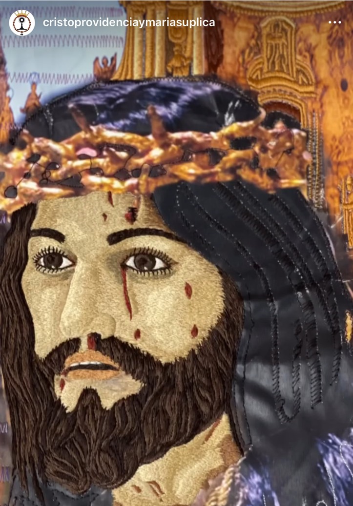 Bordado del Cristo de la Providencia · obra de D. Andrés Nicolás